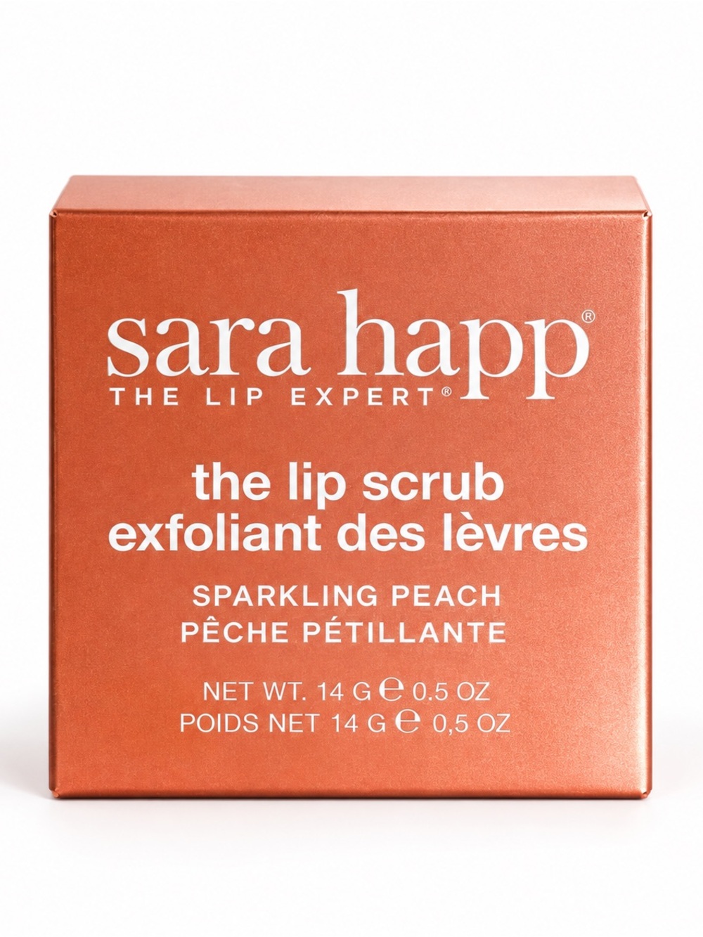 BNIB Sara Happ Sparkling Peach Lip Scrub